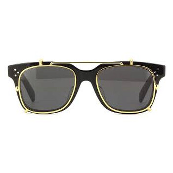 Smoke Clip On Square Sunglasses CL40268UCL 01A