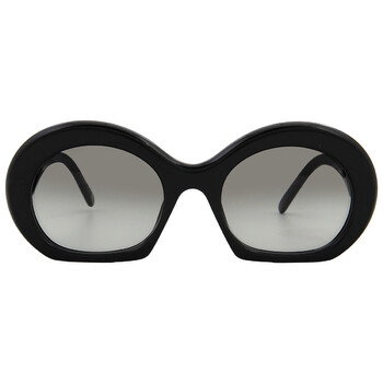 Smoke Gradient Oval Sunglasses LW40077I 01B