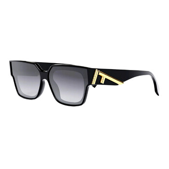Smoke Gradient Square Sunglasses FE40099F 01B