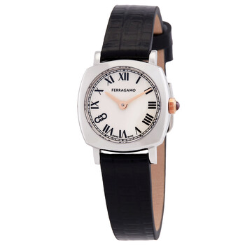 Soft Square Quartz White Dial Watch SFKU00123