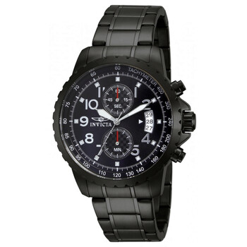 Specialty Chronograph Black Dial Black Ionplated Watch
