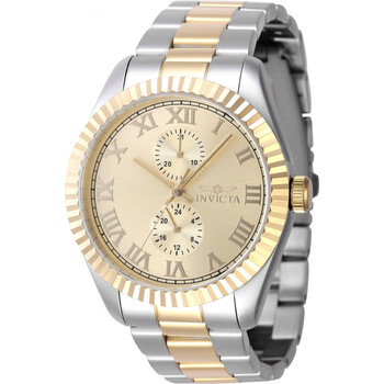 Specialty GMT Quartz Gold Dial Watch