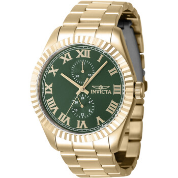 Specialty GMT Quartz Green Dial Watch
