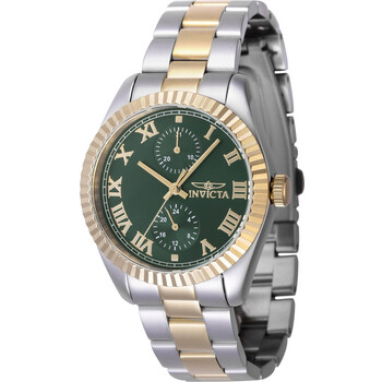 Specialty GMT Quartz Green Dial Watch