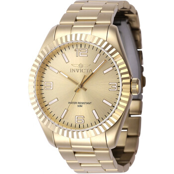 Specialty Quartz Gold Dial Watch