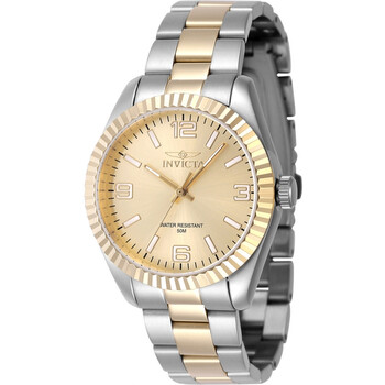 Specialty Quartz Gold Dial Watch