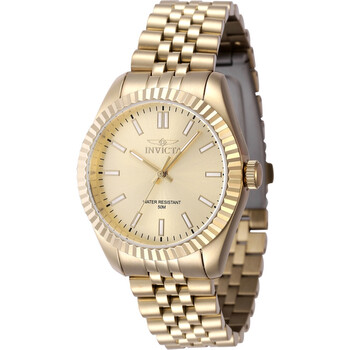 Specialty Quartz Gold Dial Watch