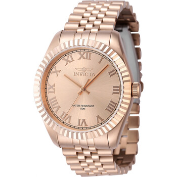 Specialty Quartz Rose Gold Dial Watch
