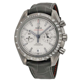 Speedmaster Professional Grey Side of the Moon Chronograph Automatic Sandblasted Platinum Dial Grey Leather Watch 311.93.44.51.99.001