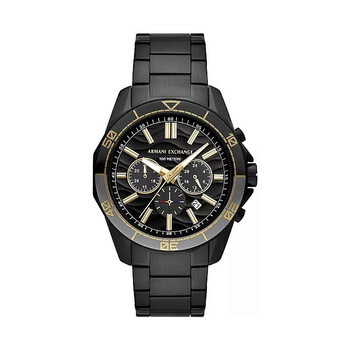 Spencer Chronograph Quartz Black Dial Watch AX1963