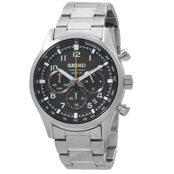 Sport Chronograph Quartz Black Dial Watch SSB447P1