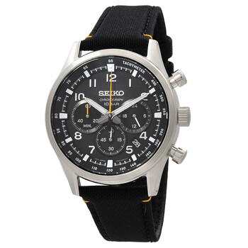 Sport Chronograph Quartz Black Dial Watch SSB449P1