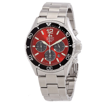 Sports Solar Powered Chronograph Red Dial Watch RATX0207R