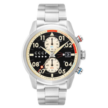 Sputnik Chronograph Quartz Black Dial Watch CP709811