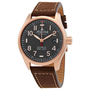 Startimer Pilot Automatic Dark Grey Dial Watch AL525G3S4