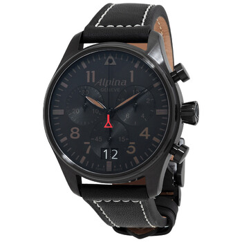 Startimer Pilot Chronograph Quartz Black Dial Watch AL372BBG4FBS26