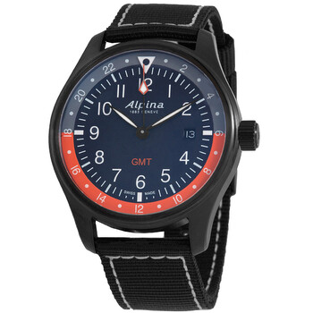 Startimer Pilot GMT Black PVD Watch AL247NOG4FBS6
