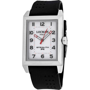 Stealth Quartz White Dial Watch 242WH2BKBKRU