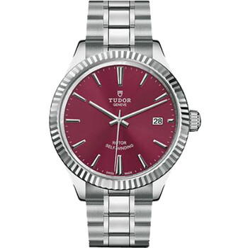 Style Automatic Burgundy Dial Watch