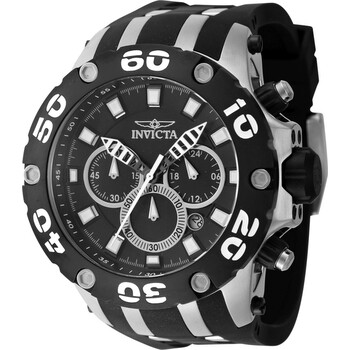 Subaqua Chronograph GMT Quartz Black Dial Watch