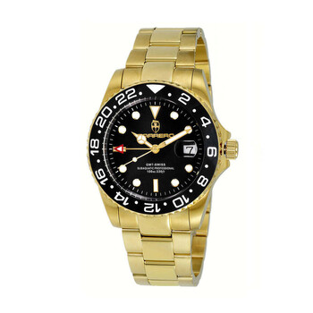 Subaquatic GMT Quartz Black Dial Watch C1G10BKBKBKJ