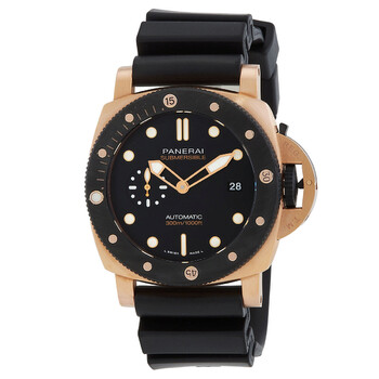 Submersible Goldtech OroCarbo Automatic Black Dial Watch pam01070