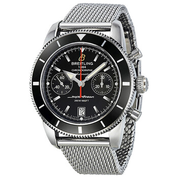 SuperOcean Heritage Chronographe 44 Automatic Black Dial Watch A2337024BB81SS