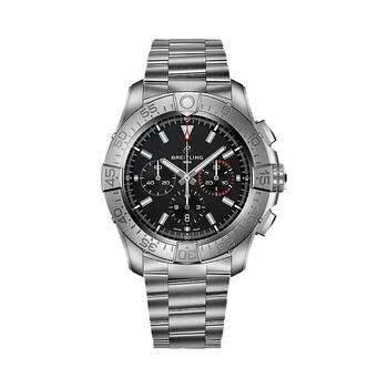 Super Avenger 46 Chronograph Automatic Black Dial Watch EB0148101B1E1