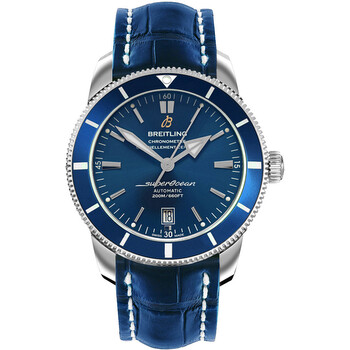 Superocean Heritage II Blue Crocodile Leather Watch AB202016C961747P
