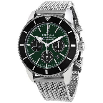 Superocean Heritage II Chronograph Automatic Green Dial Watch AB01621A1L1A1