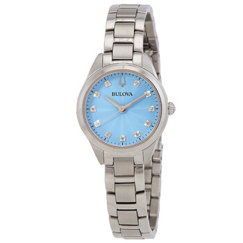 Sutton Quartz Diamond Blue Dial Watch 96P250