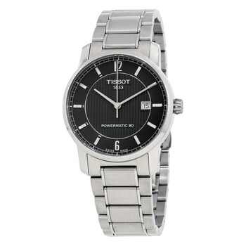 TClassic Titanium Automatic Black Dial Watch T0874074405700