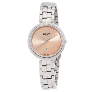 TLady Quartz Diamond Pink Dial Watch T0942101133600