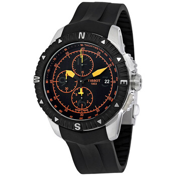 TNavigator Automatic Chronograph Black Dial Watch T0624271705701