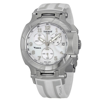 TRace Chronograph White Grey Dial Watch T0484171701200
