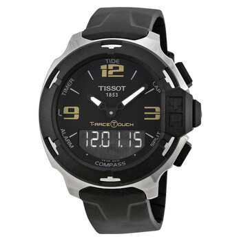 TRace Touch Analog Digital Dial Black Synthetic Strap Watch T0814201705700