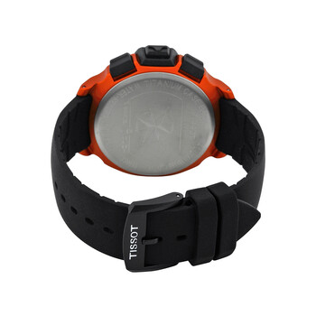 TRace Touch Black Dial Orange Rubber Watch T0814209705703