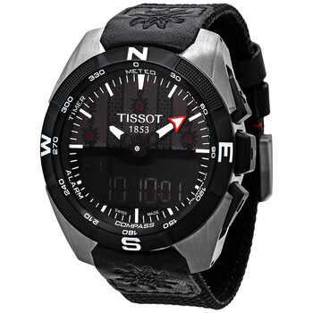TTouch Solar Quartz AnalogDigital Black Dial Watch T0914204605103