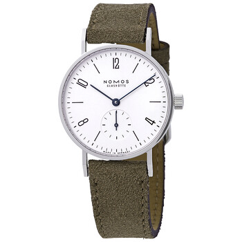 Tangente 33 Galvanized White Dial Velour Leather Watch