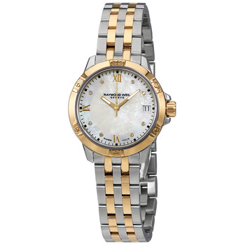 Tango White Mother of Pearl Diamond Dial Watch 5960STP00995