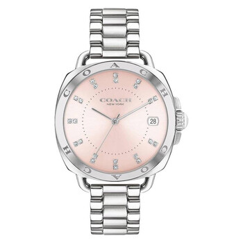 Tatum Quartz Crystal Blush Dial Watch