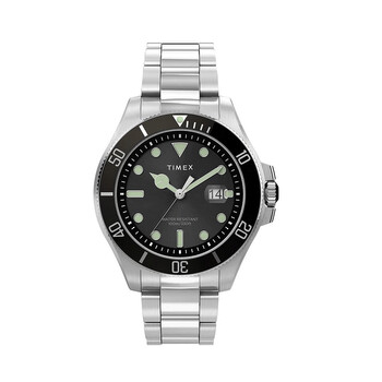 The Harbour Quartz Black Dial Watch TW2U41800