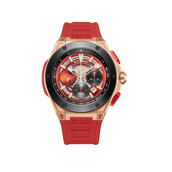 The Planetarium Chronograph Tachymeter Red Dial Watch ST04 TRRR