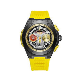 The Planetarium Chronograph Tachymeter Yellow Dial Watch ST04 BYY