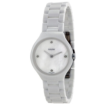 Thinline Mother of Pearl Dial White Ceramic Watch R27958902