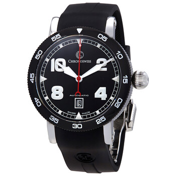 TimeMaster Automatic Black Dial Watch CH8643B