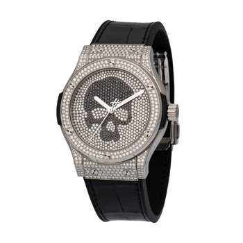 Titanium Skull Full Pave Watch 542.NX.9000.LR.1704.SKULL
