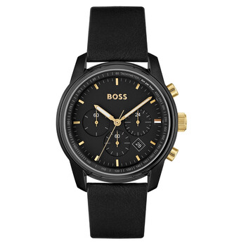 Trace Chronograph Black Dial Watch