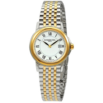 Tradition White Dial Two Tone Watch 5966STP00300