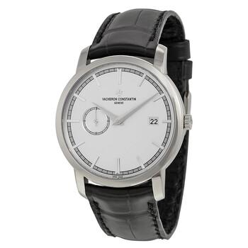 Traditionelle Automatic Silver Dial Black Leather Watch 87172000G9301